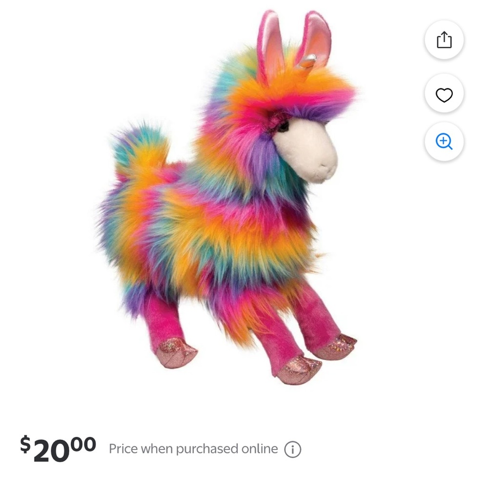 Douglas Cuddle Toy Rainbow
Llama Unicorn Plush 18" Stuffed Animal - Picture 1 of 12
